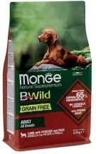 Monge (Монж) BWild Grain Free All Breeds Adult Lamb Беззерновий корм з ягням для всіх порід собак img
