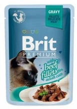 Brit Premium (Бріт Преміум) Cat Вологий корм для котів з філе яловичини в соусі