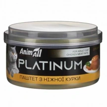 AnimAll (ЕнімАлл) Platinum Cat Adult Chicken Pate Паштет із курки для дорослих котів і кішок img
