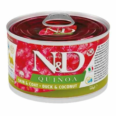 Farmina (Фарміна) N&D Quinoa Grain Free Dog Adult Mini Skin & Coat Duck & Coconut Беззерновий вологий корм з качкою при харчовій алергії у собак