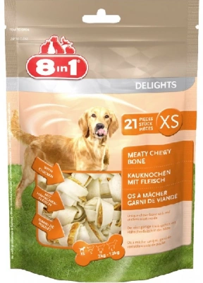 8in1 (8в1) Delights Value Bag Кісточки з м'ясом для собак