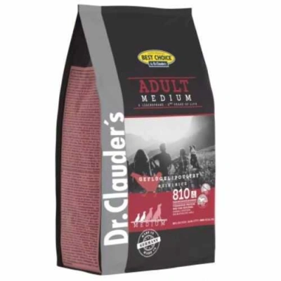 Dr. Clauder's (Др. Клаудерс) Best Choice Dog Adult Medium Poultry & Rise Сухий корм з птахом і рисом для дорослих собак середніх порід