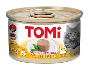 Tomi (Томі) Duck Superpremium Консерви з качкою для кішок, мус