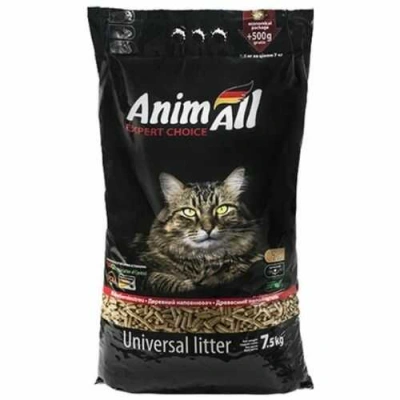 AnimAll (ЕнімАлл) Universal Wooden Cat Litter Універсальний деревний наповнювач для котячого туалету