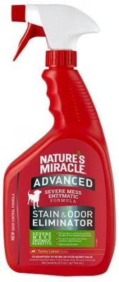 Natures Miracle (Нейчерс Міракл) Advanced Dog Stain & Odor Eliminator Знищувач плям та запахів від собак з посиленою формулою з ароматом лимона, спрей