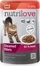 Nutrilove (Нутрилав) Cat Beef Консерви для кішок з яловичиною в желе img