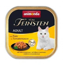 Animonda (Анімонда) Vom Feinsten Cat Adult Turkey in Tomato sauce Консервований корм з індичкою в томатному соусі для котів та кішок