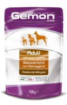 Gemon (Гемон) Wet Dog Adult Вологий корм для собак у формі шматочків з м'ясом диких тварин img