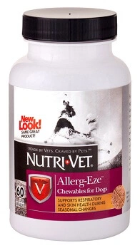 Nutri-Vet (Нутрі Вет) Allerg-Eze Жувальні таблетки при алергії у собак