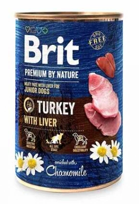 Brit Premium (Бріт Преміум) by Nature Консерви для цуценят з індичкою та печінкою 400 гр
