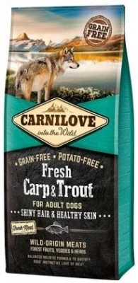 ВИВОДИТЬСЯ З АСОРТИМЕНТУ Carnilove (Карнілав) Fresh Dog Adult Carp & Trout Беззерновий корм для собак з коропом і фореллю