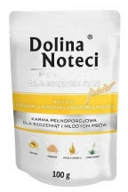 Dolina Noteci (Долина Нотечи) Premium Junior Small Breeds Влажный корм с куриными желудками и телячьей печенью для щенков и собак малых пород Dolina Noteci (Доліна Нотечі) Premium Junior Small Breeds Вологий корм з курячими шлунками та телячою печінкою для цуценят та собак малих порід img