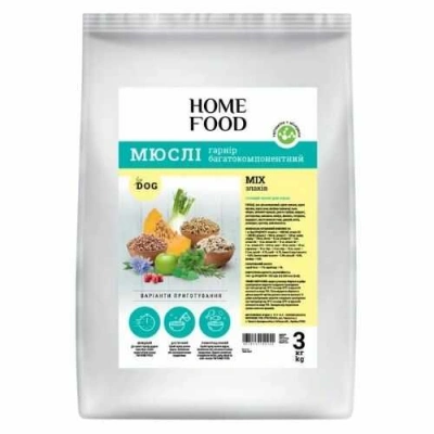 Home Food (Хоум Фуд) Muesli Dog Adult Grain Mix Мюслі з міксом злаків для дорослих собак різних порід