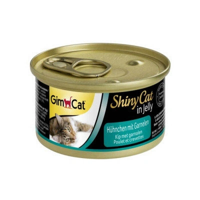 GimCat (ДжимКет) Shiny Cat Консерви з куркою та креветками для котів та кішок