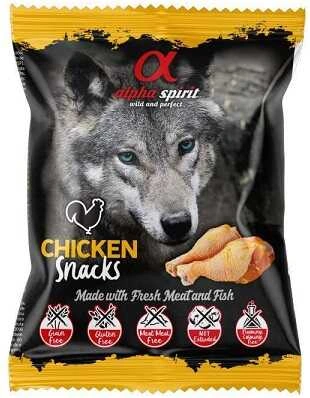 Alpha Spirit (Альфа Спіріт) Snacks Chicken Напіввологі ласощі для собак Снеки з куркою 50 гр