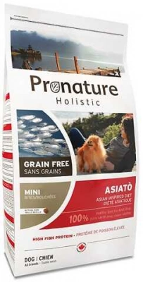 Pronature Holistic (Пронатюр Холістик) Asiato Small Bites Беззерновий корм з рибою і папайєю для собак дрібних порід