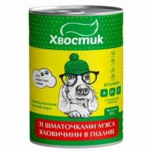 Хвостик Dog Adult Beef in Gravy Вологий корм з яловичиною в підливі для дорослих собак різних порід img