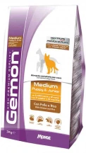 Gemon (Гемон) Medium Puppy Корм ​​для цуценят середніх порід з куркою і рисом img
