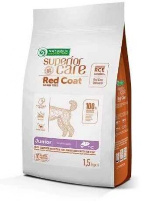 Natures Protection (Натур Протекшн) Red Coat Grain Free Junior Mini Small Breeds Salmon Беззерновий корм з лососем для цуценят дрібних порід з рудою шерстю