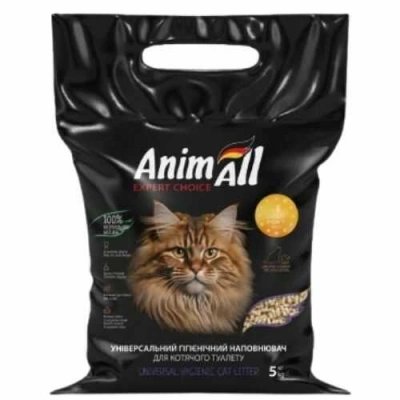 AnimAll (ЕнімАлл) Universal Hygienic Cat Litter 5 кг Універсальний гігієнічний зерновий наповнювач для туалетів домашніх тварин