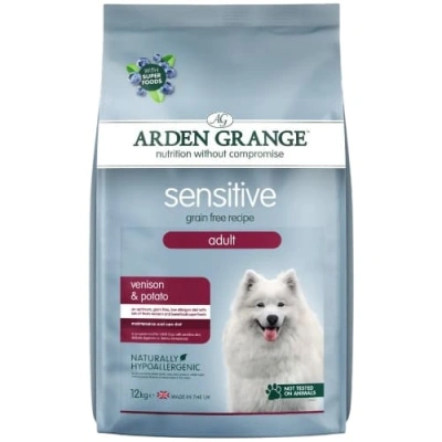 Arden Grange (Арден Гранж) Dog Adult Sensitive Venison & Potato Беззерновий сухий корм з олениною і картоплею для собак із чутливим шлунком і шкірою