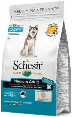 Schesir (Шезір) Dog Medium Adult Fish Сухий монопротеїновий корм для собак середніх порід з рибою