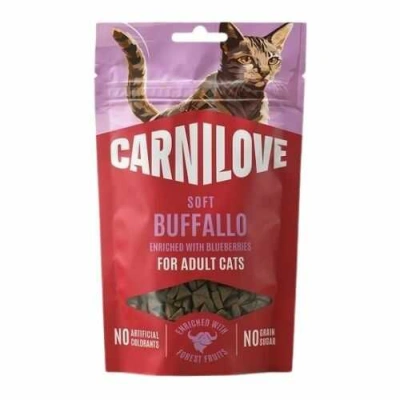 Carnilove (Карнілав) Soft Snack Cat Adult Buffalo & Blueberries Напіввологі ласощі з бізоном і лохиною для дорослих котів і кішок