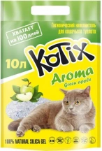 Kotix (Котикс) Aroma Green Apple Силікагелевий наповнювач для котячого туалету з ароматом яблука img
