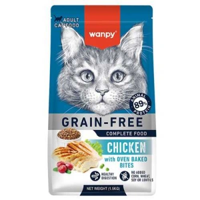 Wanpy (Ванпі) Cat Adult Grain Free Chicken Беззерновий сухий корм з куркою для дорослих котів і кішок