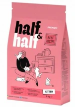 Half & Half (Халф енд Халф) Cat Kitten Сухий корм з яловичиною для кошенят