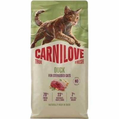Carnilove (Карнілав) True Fresh Cat Adult Sterilised Duck Беззерновий сухий корм з качкою для стерилізованих котів і кішок