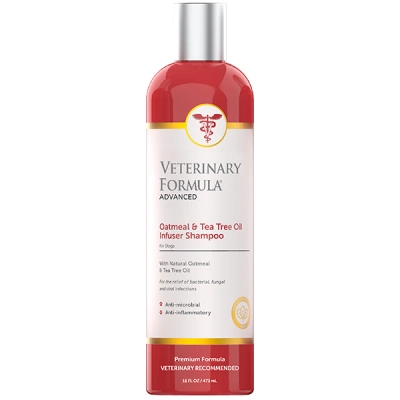 Veterinary Formula (Ветеринарна Формула) Advanced Oatmeal & Tea Tree Oil Infuser Shampoo Dog Лікувальний зволожувальний шампунь при шкірних захворюваннях у собак