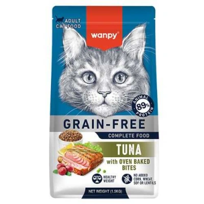 Wanpy (Ванпі) Cat Adult Grain Free Tuna Беззерновий сухий корм з тунцем для дорослих котів і кішок
