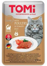 Tomi (Томі) Poultry & Tomato Вологий корм з домашнім птахом у томатному желі для котів img