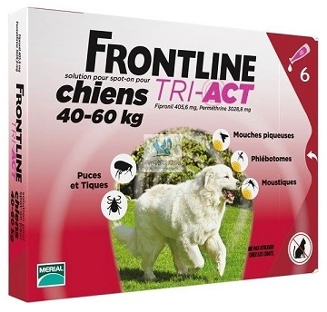 Frontline by Merial (Фронтлайн) Tri-Act Краплі для собак від бліх, вошей, кліщів та комарів