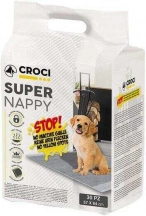 Croci (Крочі) Super Nappy Carbon Поглинаючі пелюшки для собак з активованим вугіллям