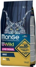 Monge (Монж) Cat BWild Low Grain Hare Низькозерновий корм для котів і кішок з м'ясом зайця