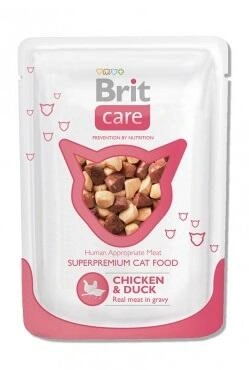 Brit Care (Бріт Кеа) Cat Консерви для котів і кішок Шматочки з куркою і качкою в соусі