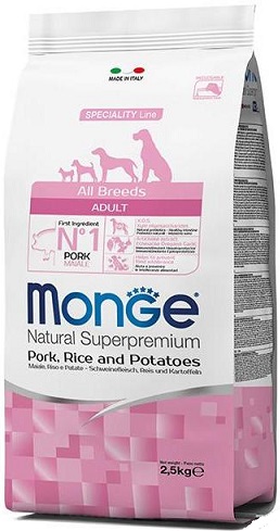 Monge (Монж) All Breeds Adult Pork & Rice
