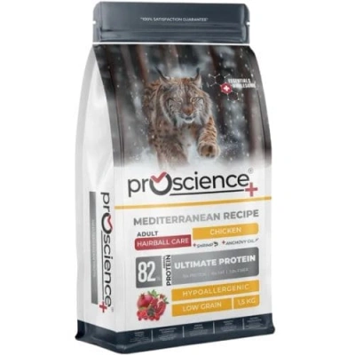ProScience (ПроСайнс) Cat Adult Hairball Chicken Сухий корм з куркою для виведення грудок шерсті зі шлунка котів і кішок