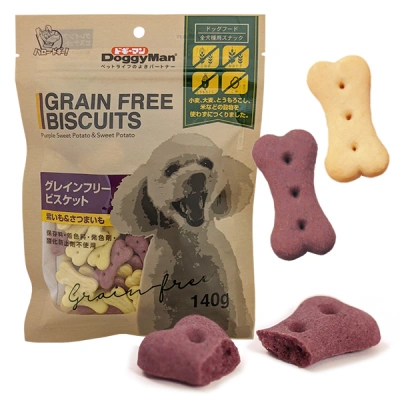 DoggyMan (ДоггіМен) Biscuits Purple Sweet Potato & Sweet Potato Беззернові ласощі печиво з фіолетовим і білим бататом для собак