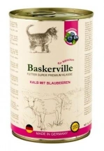 Baskerville (Баскервіль) Holistic Беззернові консерви для кошенят з телятиною та чорницею