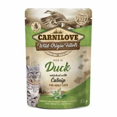Carnilove (Карнілав) Cat Adult Gravy Duck & Catnip Беззерновий вологий корм з качкою і котячою м'ятою в соусі для дорослих котів і кішок