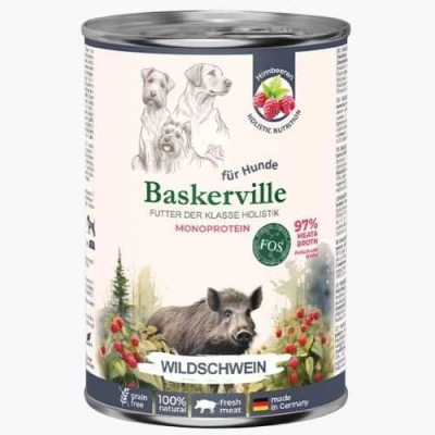 Baskerville (Баскервіль) Monoprotein FOS Dog Adult Wild Boar Беззерновий вологий корм з диким кабаном для дорослих собак різних порід