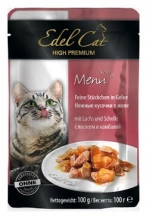 Edel Cat (Едель Кет) Вологий корм для котів з лососем та камбалою в желе