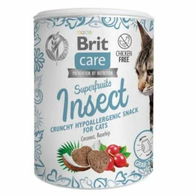 Brit Care (Бріт Кеа) Cat Superfruits Snack Insect Гіпоалергенні ласощі з білком комах для котів і кішок