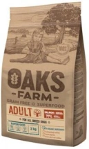Oaks Farm (Оакс Фарм) Grain Free Adult All Breed Dogs Salmon & Krill Сухий беззерновий корм для дорослих собак з лососем і крилем img