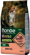 Monge (Монж) Cat BWild Grain Free Salmone Беззерновой корм для кошек с лососем Monge (Монж) Cat BWild Grain Free Salmone Беззерновий корм для котів і кішок з лососем img