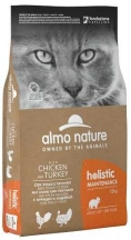 Almo Nature (Альмо Натюр) Holistic Cat Chicken & Turkey Сухий корм з куркою та індичкою для дорослих котів та кішок