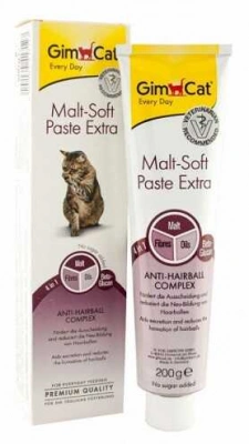 GimCat (ДжимКет) Malt-Soft Extra Паста для виведення вовни зі шлунка котів та кішок 200 гр